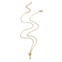 1件简约优雅闪亮不锈钢迷你钥匙吊坠项链，百搭女士饰品 - 項鍊 - 查看 12