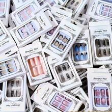 24pc Nail Art Pieces Randomly Sent Out Short Nail Art Medium And Long Nail Art Long Nail Art Multi-Color Nail Art Y2K Gothic Nail Art French Nail Art Various Styles Of Nail Art Randomly Sent Out 2000 Styles Of Nail Art Randomly Sent Out - ABS - 查看 3