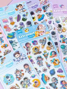 Colorful 3D Epoxy Resin Stickers - Solid Stickers - Cute Animal Series, Exquisite Appearance, 3D Design, Waterproof Self-Adhesive Decorative Stickers, Comfortable Touch, Rich Decorative Atmosphere, Suitable For DIY Decoration, Toys, Instruction Manuals, Diaries, Notebooks, Laptops, Phone Cases, Etc. - Multicolor - View 2