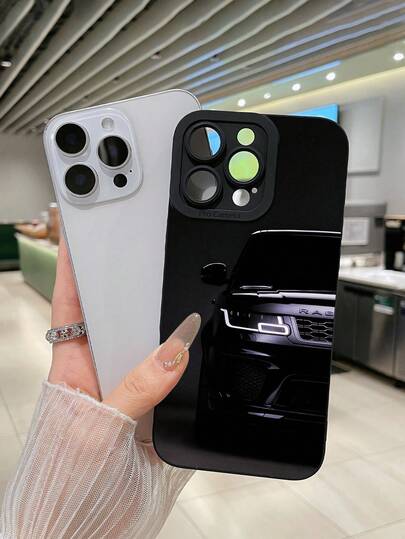 哑光黑色越野车TPU手机壳，汽车文化爱好者手机套，适合日常使用或作为礼物送给喜欢越野、汽车文化或追求低调奢华感的男士，兼容 17/17 Pro/14/16/16e/16 Plus/11/13