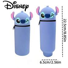 Stitch Stationery-fodral, silikonpennväska, liten presentask för pappersvaror, Stitch pennhållare - Stitch pennfodral - Visa 4