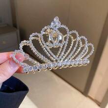 1件优雅新款水晶皇冠高马尾爪夹发饰，精致时尚发夹 - 彩色 - 查看 10