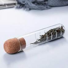 3 piezas Infusor de té de tubo de ensayo de vidrio, filtro de té creativo, de vidrio borosilicato de alta calidad apto para bebidas calientes y frías, diseño cilíndrico adecuado para la preparación de té individual en la oficina y el hogar, incluye tapones de corcho para almacenamiento de té o infusión directa, apto para varios tipos de té - Multicolor - Ver 9