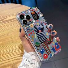 Suitable For / Redmi Phone Cases Graffiti Painting Phone Cases  14 M4PRO M13T M11Lite/ Redmi Note9/ Note10 Note11 Note12Pro Note13 Note13Pro 11T Note8/ Redmi 10A/ A3 Redmi K60  Redmi Series Phone Cases Cartoon Transparent Cases New Phone Protective Cases - Clear - View 2