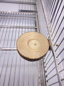 Holzpapageienstativ mit Ledermaterial, in verschiedenen Größen erhältlich, mit Schrauben zum Befestigen der Vogelruhe-Plattform, Papageienspielzeug, Vogelzubehör, Vogelkäfig-Accessoires (Farbe kann aufgrund von Chargenunterschieden im Holzmaterial variieren) - Verschiedenfarbig - Übersicht 7
