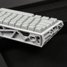 Customized Keyboard RT60 Hollow PC Shell Compatible With GH60 Magnetic Axis - White - View 5