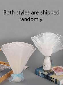 2 Rolls/1 Roll Faux Pearl Ruffle Fabric Flower Wrapping, Suitable For Party, Wedding, Birthday Gift Packaging, Bouquet Accessories, Gift Wrapping, Flower Packaging, Valentine's Day, Mother's Day (White 2 Styles Randomly Sent) - Multicolor - View 10