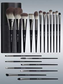 BS-MALL 21/4pcs High Quality Makeup Brush Set, Professional Makeup Artist Makeup Brush Set Including Foundation Brush, Eyeshadow Brush, Highlighter Brush, Powder Brush, Blush Brush, Eyebrow Brush - Black - View 12