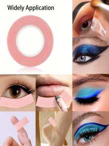6件套眼影胶带套装，包含2包眼影胶带和2包眼影贴纸，采用无纺布材质，适用于眼影、眼线、睫毛膏和唇妆，亦可作为睫毛嫁接工具使用。 - 彩色 - 查看 6