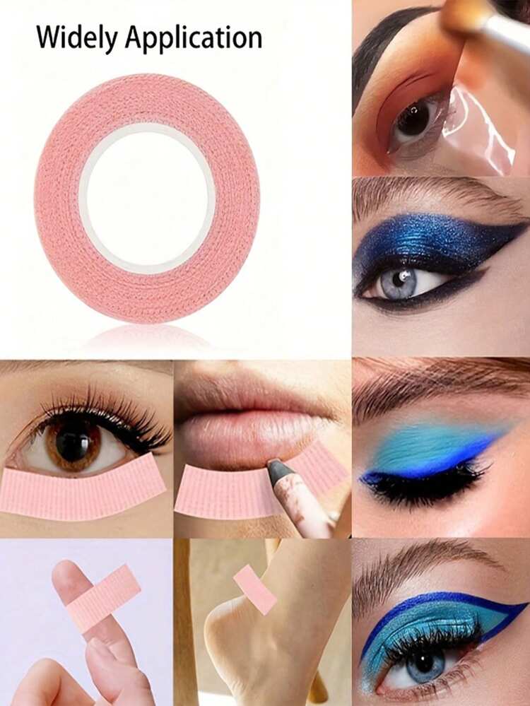 6件套眼影胶带套装，包含2包眼影胶带和2包眼影贴纸，采用无纺布材质，适用于眼影、眼线、睫毛膏和唇妆，亦可作为睫毛嫁接工具使用。 - 彩色 - 查看 5