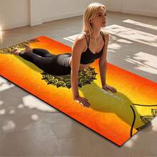 1 片 71*22 英寸瑜伽垫，多种图案可选，防滑耐用，加宽加厚，适合家庭使用、健身、瑜伽初学者训练 - 彩色 - 查看 8