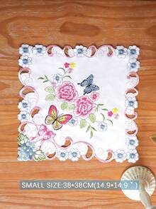 100% 涤纶面料，精美刺绣工艺，厨房餐桌旗，家居装饰，家庭聚会，节日装饰，室内外皆宜，别墅派对，约会，户外家具房间装饰，派对婚礼装饰，1 件装桌旗 - 彩色 - 查看 11