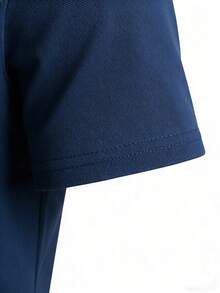 畅销男士户外Polo衫，超柔软吸湿速干短袖，透气网眼面料，修身弹力，抗皱防褪色，适合高尔夫、钓鱼、健身、通勤等各种场合，夏季必备。 - 藏蓝色 - 查看 3