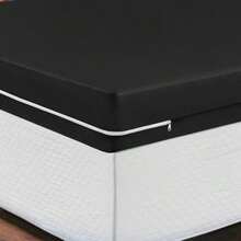 Double Gel Knit Mattress Cover With Zipper - Burgundy - View 11