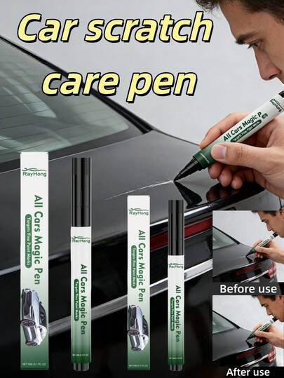 rayhong 1 pieza Bolígrafo reparador de arañazos para automóvil Raihong - Bolígrafo portátil para reparar, pulir y renovar arañazos en la pintura del automóvil. También adecuado para eliminar la suciedad, pulir y cuidar los arañazos en la pintura del automóvil.