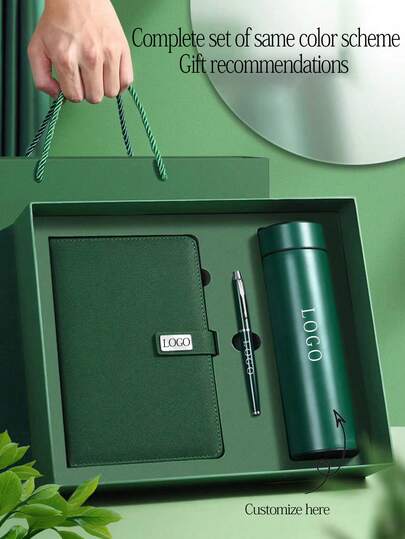 1 Set Customized Stainless Steel Mug Set, Includes Mug, Matching A5 Notebook, And Laser Engraved Pen, Personalized Gift Set For Business, Graduation, Teacher's Day, Anniversary,Stylish,Fashion,Hipster,Casual,Minimal Chic,Personalized,Customized,Custom,Unique,Guy Costumes,Capsule Wardrobe,Men Basic/Street Style,Ideal Gifts For Him,Boyfriend,Family,Friends,For Birthdays,For Vacation/Holiday,For School/Competition,For Sports/Climbing