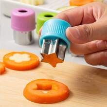 Máquina para hacer pasta en forma de mariposa de acero inoxidable, incluye cortador de mini empanadillas, sello para galletas, juego de utensilios de cocina - No se requiere electricidad - Multicolor - Ver 5