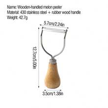 1 pieza/4 piezas Juego de herramientas esenciales de cocina occidental, acero inoxidable 430 + mango de madera de caucho, Esenciales para hornear y cocinar (batidor/rallador/pelador/machacador), Juego de herramientas de cocina multifuncional, Duradero y fácil de limpiar, Regalo práctico para el hogar, Juego de herramientas de cocina rústico - Multicolor - Ver 15