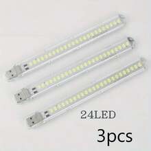 Bộ 3 đèn ngủ mini USB, đèn cắm trại USB, bóng đèn LED mini, đèn ngủ cắm điện với 3/8/24 bóng, thích hợp cho phòng tắm, phòng ngủ, đọc sách, ngủ, cắm trại. - ánh sáng trắng - Xem 14