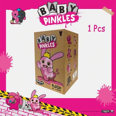 Spin Master 1pc Fugglers Series Pink Monster Blind Box Pendant, Funny Cute Monster Toy, Interesting Bag Charm Doll, Surprise Gift For Holiday, Birthday, Suitable For Teens And Adults