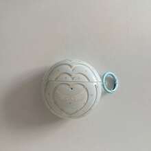 Minimalist Translucent Blue Polka Dot Heart Wing Earphone Case With Hanging Loop, Compatible With Huawei Freebuds 7i, Freebuds 2, Freebuds SE 3, Freebuds 5i, Pro 3 Earphone Cases, Cute Korean Style - Blue - View 9