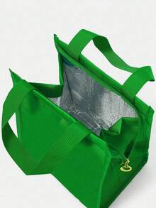 1pc Customized Printed Image/Text Lunch Bag, Suitable For Students, Middle/High School/College And Office Workers. Suitable For Campus, Workplace, Business Events, Commuting, Outdoor Activities, Travel And Gatherings. Insulated Lunch Box Bag, Handheld Aluminum Foil Ice Pack, Lunch Tote, Storage Picnic Bag. Multi-Functional/Large Capacity/Multi-Purpose/Colorful/Cute/Minimalist - Multicolor - View 6