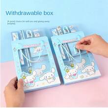 3-In-1 Hello Kitty Stationery Gift Set - Includes Ruler, Pencil, Notebook, Etc. Creative Artistic Office Supplies Gift Box, Perfect For Holidays, Parties, Halloween, Christmas. A Delightful Surprise Gift! - Multicolor - View 8