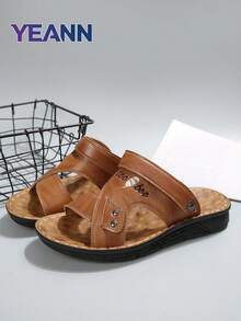 JJJ Women's New Brown Versatile Adjustable Flat Sandals, Suitable For Beach, Vacation, Casual Daily Wear, Unisex - Mocha Brown - View 2