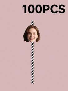 Customized Face Photo Straws - Personalized Birthday Straws, Party Decorations, Bachelor Party Straws, Fun Photo Decorations, , For Bridesmaids, Party Favor, Conversation Starter, Bachelorette Party - Multicolor - View 13