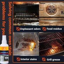 Limpador de Grelha de Forno, Limpador de Cozinha, Desengraxante de Cooktop, Desodorizante, Removedor de Manchas de Gordura para Grelhas, Micro-ondas, Fogões a Gás, Pasta de Limpeza para Azulejos de Cozinha - Líquido - Visão 5