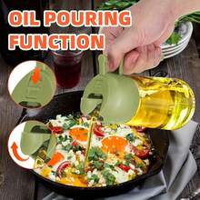 470ml Kitchen Oil Sprayer Bottle, 2-In-1 Oil Sprayer And Dispenser, Suitable For Cooking, Kitchen, Grilling, Salad, Baking - Multicolor - View 3