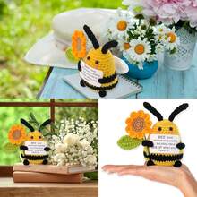 1 Mini Boneco de Pelúcia de Crochê com Energia Positiva, Boneco de Pelúcia Feito à Mão em Crochê, Presente de Aniversário, Decoração de Mesa, Enfeite de Pelúcia de Pinguim e Tubarão Positivo, Presente de Dia dos Namorados para Mulheres, Homens, Colegas, Amigos e Adolescentes - Multicolorido - Ver 4