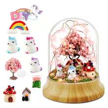 Lámpara Decorativa Armable Recargable USB – Luz Nocturna - el kit de arte y manualidades DIY es una gran actividad para quienes aman los unicornios o dinosaurios, ayuda a inspirar la imaginación y la creatividad de los niños mientras se divierten. - Dinosaurio - Ver 1