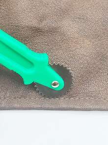 塑料扁平手柄划线轮，皮革间距划线轮，压轮，间距轮，手工缝纫描边轮，绿色、红色、黄色、蓝色 - 塑膠柄劃線輪 - 查看 4