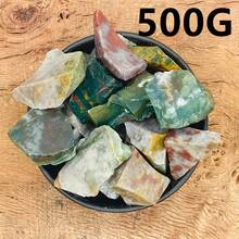Natural Ocean Jasper Rough Stones, Crystal Gift, Mineral Specimen, Home Decor, Boho Style, Ideal For Spring Festival, Valentine's Day, Mother's Day - Multicolor - View 14