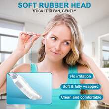 Earwax Cleaning Swabs, 24 Sachets, Reusable Sticky Soft-Tipped Earwax Removal Tool, Ear Cleaning Tool, Ear Scraper. - White - View 4