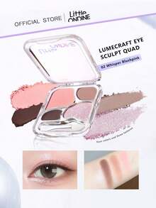 Little Ondine LumeCraft 四色眼影盘 02 羊绒米色，高光粉。提拉、勾勒轮廓、放大双眼。柔滑粉质，轻松上妆。无香型。持久妆效。 - 02 pink - 查看 1