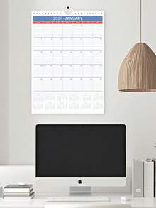 2026 Calendar - January 2026 To June 2027, A3 Minimalist Monthly Calendar, Large Date Boxes For Easy Recording And Planning, Includes US Holidays, Suitable For School, Home, Office, Home Decor, Office Supplies, 2026 New Year Gift, Unisex - Multicolor - View 1