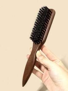 2pcs Men's And Women's Wild Boar Mane And Beard Brushes - Professional Thornless Mane Brushes, Hairbrushes, Used For Styling, Straightening And Trimming Thick/Fine Hair, Fading And Quick Knife Cleaning - Reversing And Straightening Tools, School Supplies, Holiday Gifts For Boyfriends, Girlfriends, Christmas Gifts, Birthday Gifts - Rectangle - View 11