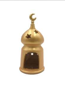 1件中东风格装饰品，斋月装饰品，斋月新月蜡烛台及香薰机，斋月伊斯兰节日派对，家居房间餐桌装饰 - 开斋节春季装饰礼物，节日礼物（不含蜡烛） - 多色 - 查看 12