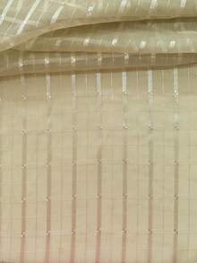 Voile Fabric Checkered Curtain | Checkered Voile - Curtains, General Decorations - Hope 20 - View 2