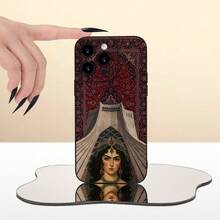 Phone Case/Cover Persian Rug Pattern Anti Fall Matte Finish Resists Stains Phone Case For IPhone 17/17AIR/17PRO/17PROMAX/16E/16/16PRO/16PLUS/16PROMAX/15/15PLUS/15PRO/15PROMAX/14/14PLUS/14PRO/14PROMAX/13/13mini/13PRO/13PROMAX/12/12mini/11/Plus/Pro/Max/7/8/SE/XS/XS MAX,For Samsung And For GalaxyA56/A54/A53/A52/A14/A15/A05S/A53/A34/S23/S23Ultra/S23FE/S24/S24FE/S24Ulatra/S25/S25FE/S25Ultra/S26/S26FE/S26Ultra/S21FE(Factory Wholesale Price),Valentine's Day, New Year's Day, New Year's Day, Easter, Labor Day, St. Patrick's Day - 黑色 - 查看 2