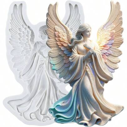 Guardian Silicone Mold Goddess Fondant Molds Cake Decorating Cupcake Topper Chocolate Candy Polymer Clay Gum Paste