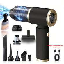 4-In-1 Powerful Suction Car Vacuum Cleaner, Wireless Handheld Vacuum Cleaner With High Power, Portable Wireless Vacuum Cleaner - Black - View 10