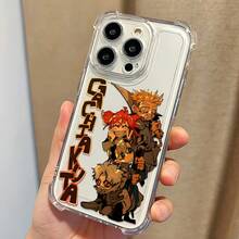 Chibi Anime Character Phone Tender Gachiakutas From Hot Comics, Suitable 17 16e 16 15 14 13 12 11 Pro X XR XSMAX 8 Plus, Transparent, Soft And Anti-Drop 17,17 Pro - 無色 - 查看 3