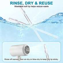 Earwax Cleaning Swabs, 24 Sachets, Reusable Sticky Soft-Tipped Earwax Removal Tool, Ear Cleaning Tool, Ear Scraper. - White - View 7