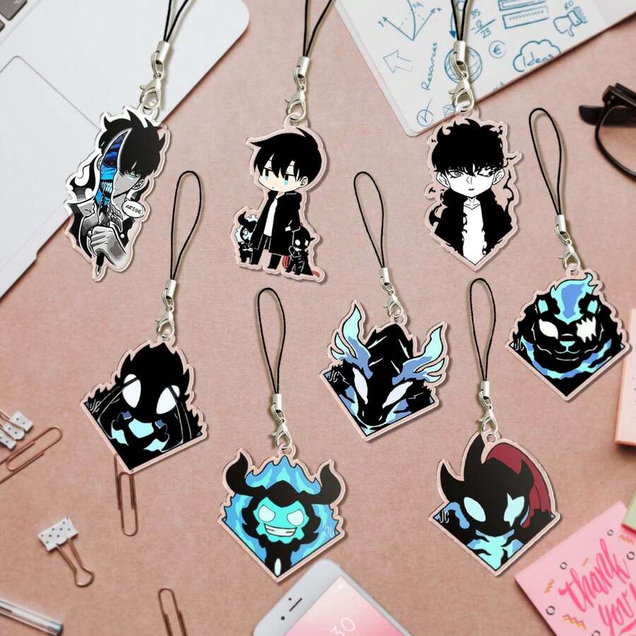 Opjoys 1pc Acrylic Carnival Cute Cartoon Keychain, Suitable For Hanging On Bags And Keys, Cosplay Accessory, Small Ornament, Keychain Accessory | Anime Derivative | Car Key Chain - Multicolor - View 1