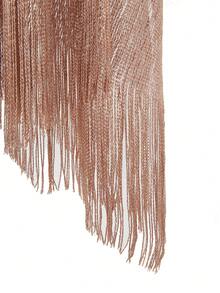 1pc Loose Hollow Out Bikini Cover Up Beach Shawl - Multicolor - View 3