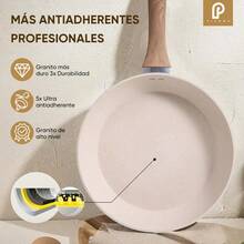 Kit Batería De Cocina 10pz Medical Stone Antiadherente Ollas - Beis - Ver 3