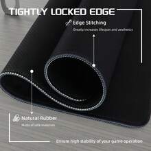 ATTACK SHARK CM02 电竞游戏鼠标垫，防水涂层大尺寸鼠标垫，细砂质感表面，防滑橡胶底座，微针织包边，450x400x4毫米 - 彩色 - 查看 6